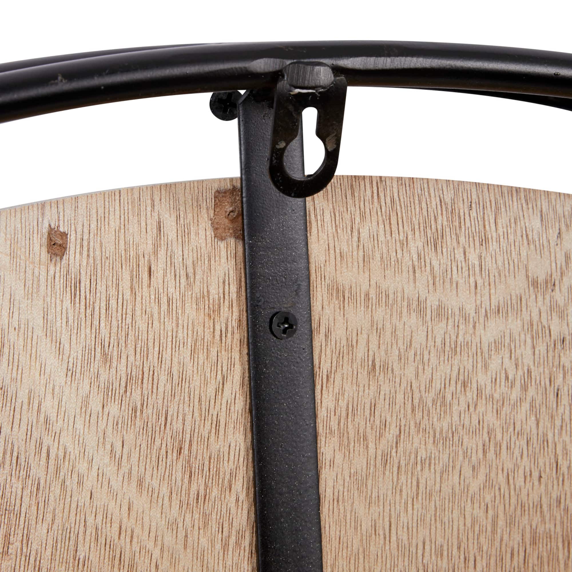 Brown Farmhouse Wood Wall Clock, 34" x 34"